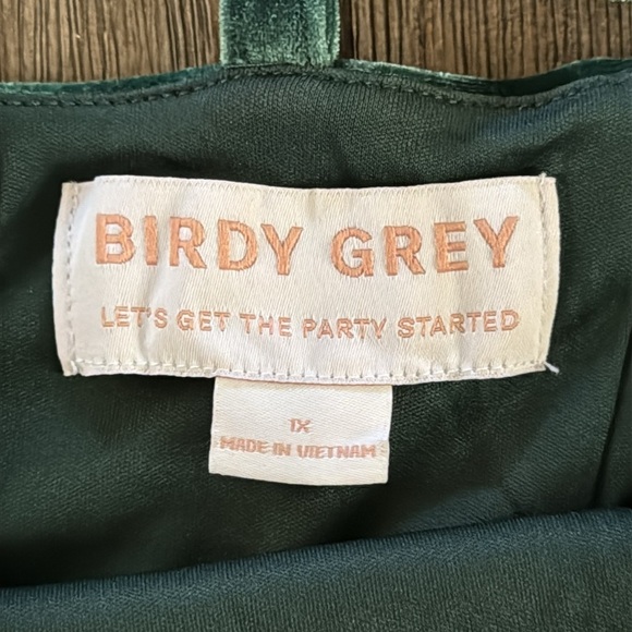 BIRDY GREY Ash Dress Velvet Emerald - Picture 8 of 11